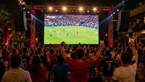 Locação de painel de LED para Copa do Mundo em bares restaurantes e eventos com transmissão de jogos