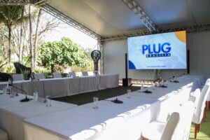 Painel de LED para evento online, congresso digital, live corporativa e apresentação
