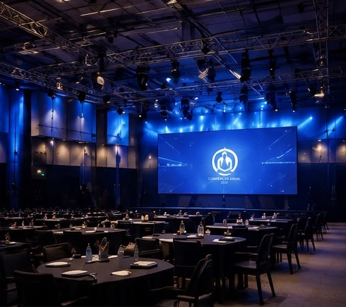Painel de LED para congressos e seminários